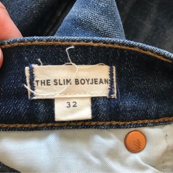 Madewell Cuffed Slim Boyfriend Jeans, Size 32, NWOT - Picture 4 of 8